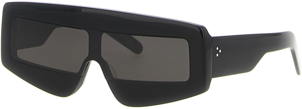 Rick Owens Black Acetate Sunglasses Zwart