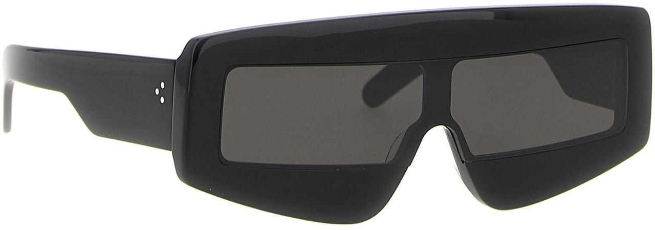 Rick Owens Black Acetate Sunglasses Zwart