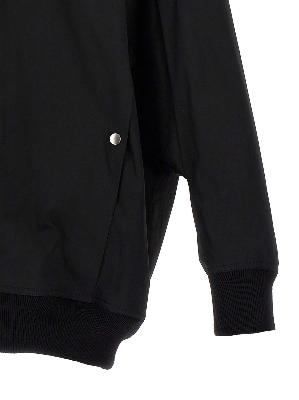 Rick Owens Black Nylon Bomber Zwart