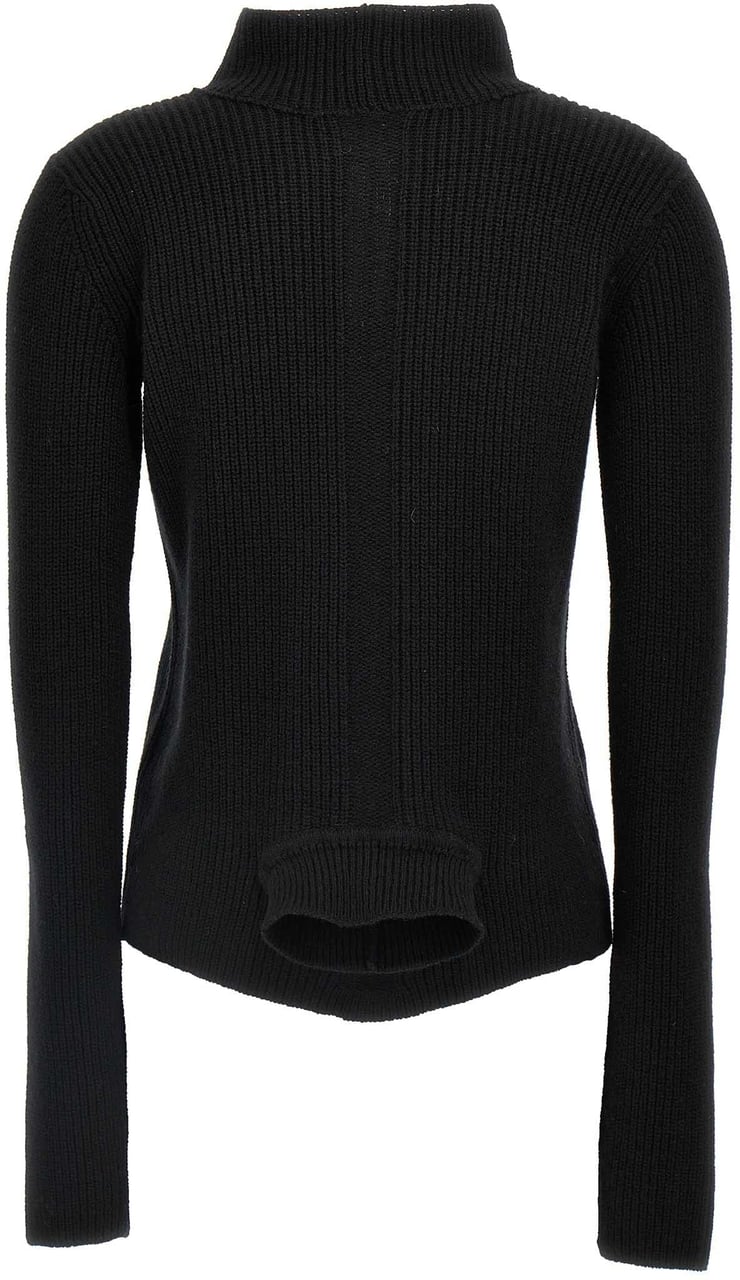 Rick Owens Black Cashmere Cardigan Zwart