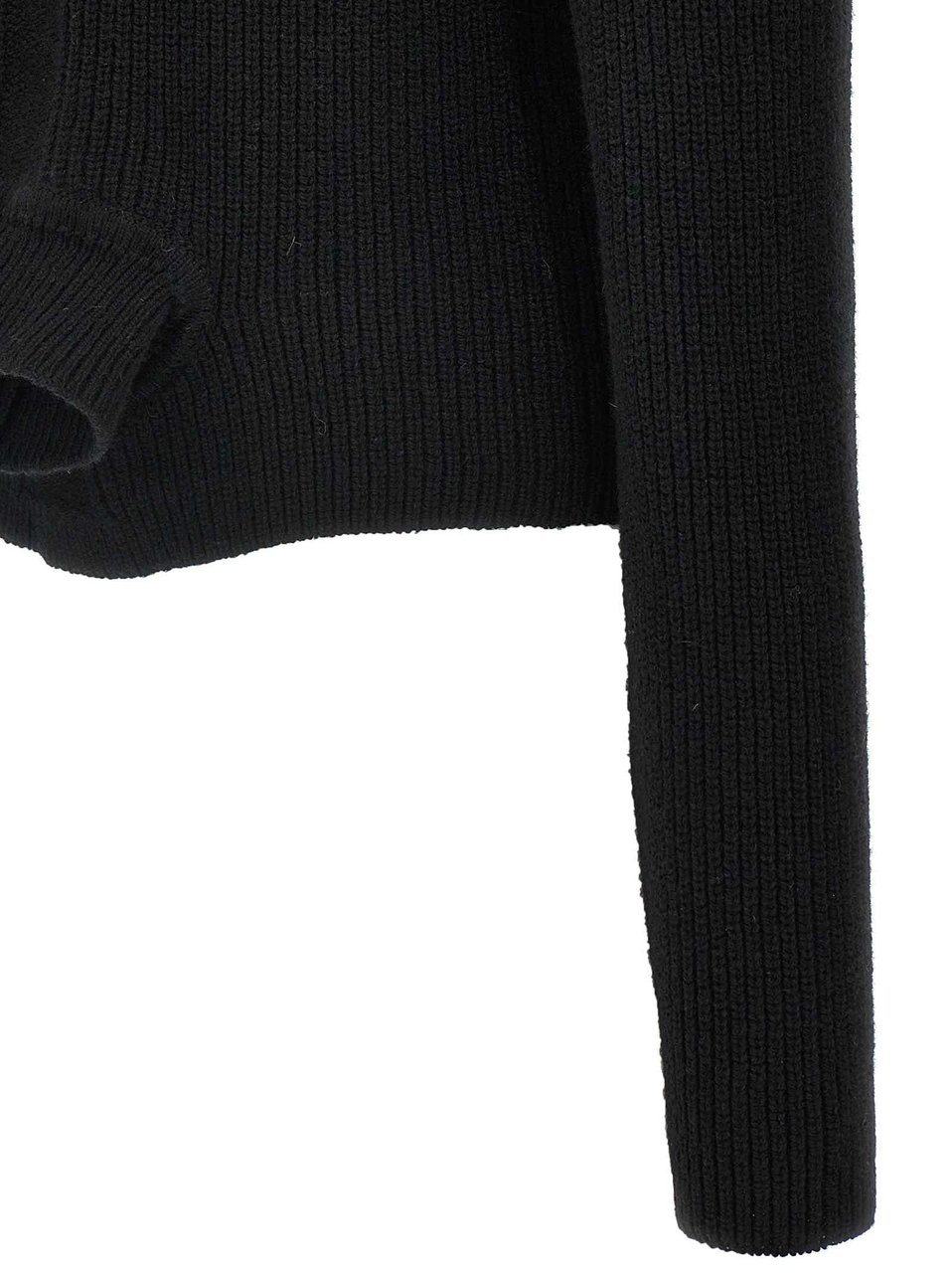 Rick Owens Black Cashmere Cardigan Zwart