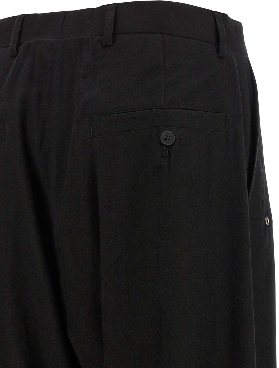 Rick Owens Black Cotton Pants Zwart