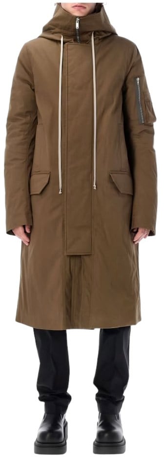 Rick Owens Trench Matelassé Capuche bean megaparka Rick Owens Homme RU02D6980 TE 35 Divers