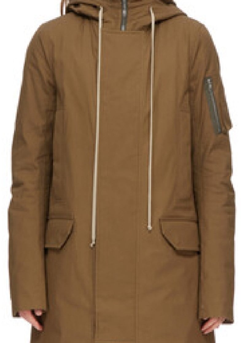 Rick Owens Trench Matelassé Capuche bean megaparka Rick Owens Homme RU02D6980 TE 35 Divers