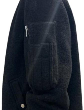 Rick Owens Bomber Laine noir Classic Flight Rick Owens Homme RU02D6789 WLD 09 Zwart