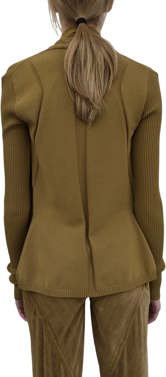 Rick Owens Gilet court wrap viscose Miel Honey Naska Cardigan Rick Owens Femme RP02D 3644 VI 62 Divers