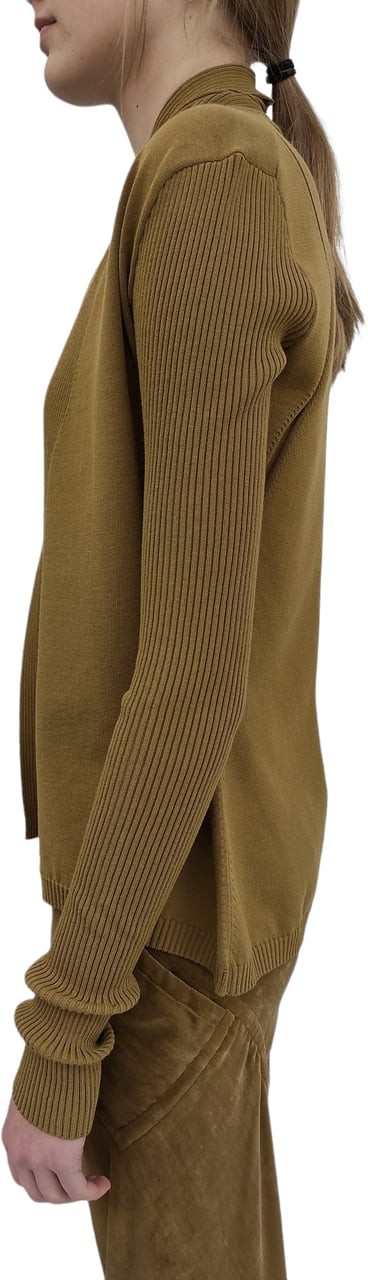 Rick Owens Gilet court wrap viscose Miel Honey Naska Cardigan Rick Owens Femme RP02D 3644 VI 62 Divers