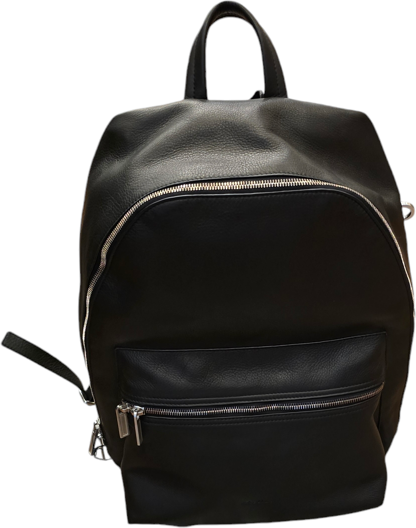 Rick Owens Sac à dos Backpack cuir lisse noir poches zippées Rick Owens Femme Homme RA02D 0571 LCN 09 Zwart