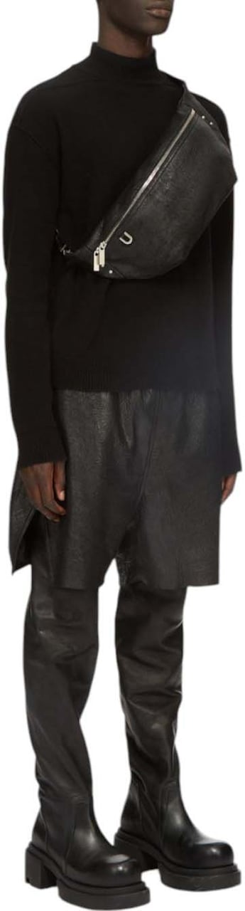 Rick Owens Sac banane grand blister Noir Bumbag Rick Owens Femme Homme RA01E 0631 LBA 09 Zwart