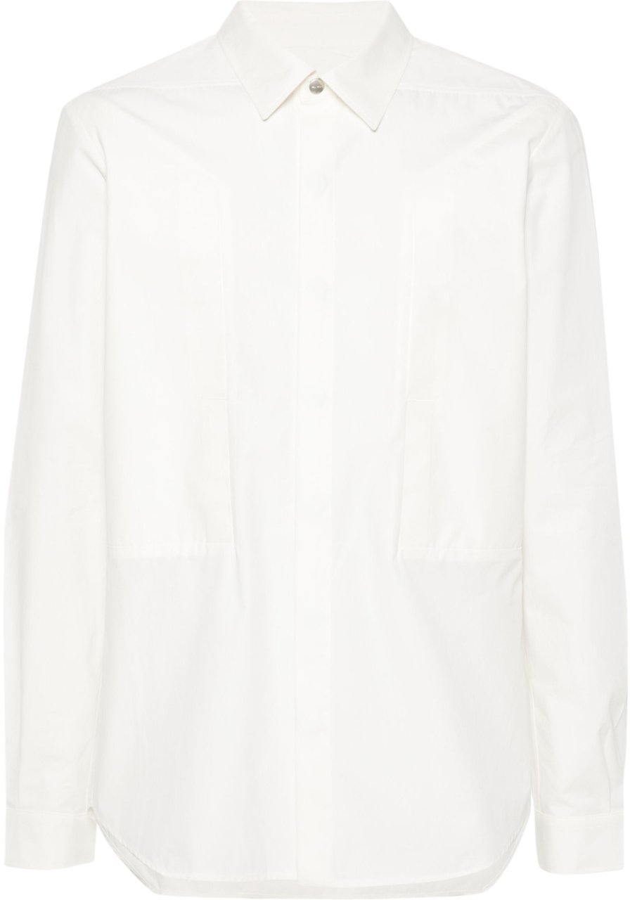 Rick Owens Chemise poches plaquées coton blanc Fogpocket Rick Owens Homme RU01E 5237 P 11 Wit