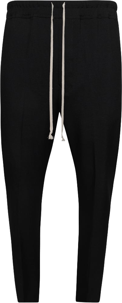 Rick Owens Pantalon noir Drawstring slim Long Rick Owens homme RU02E 1390 WGP 09 Zwart