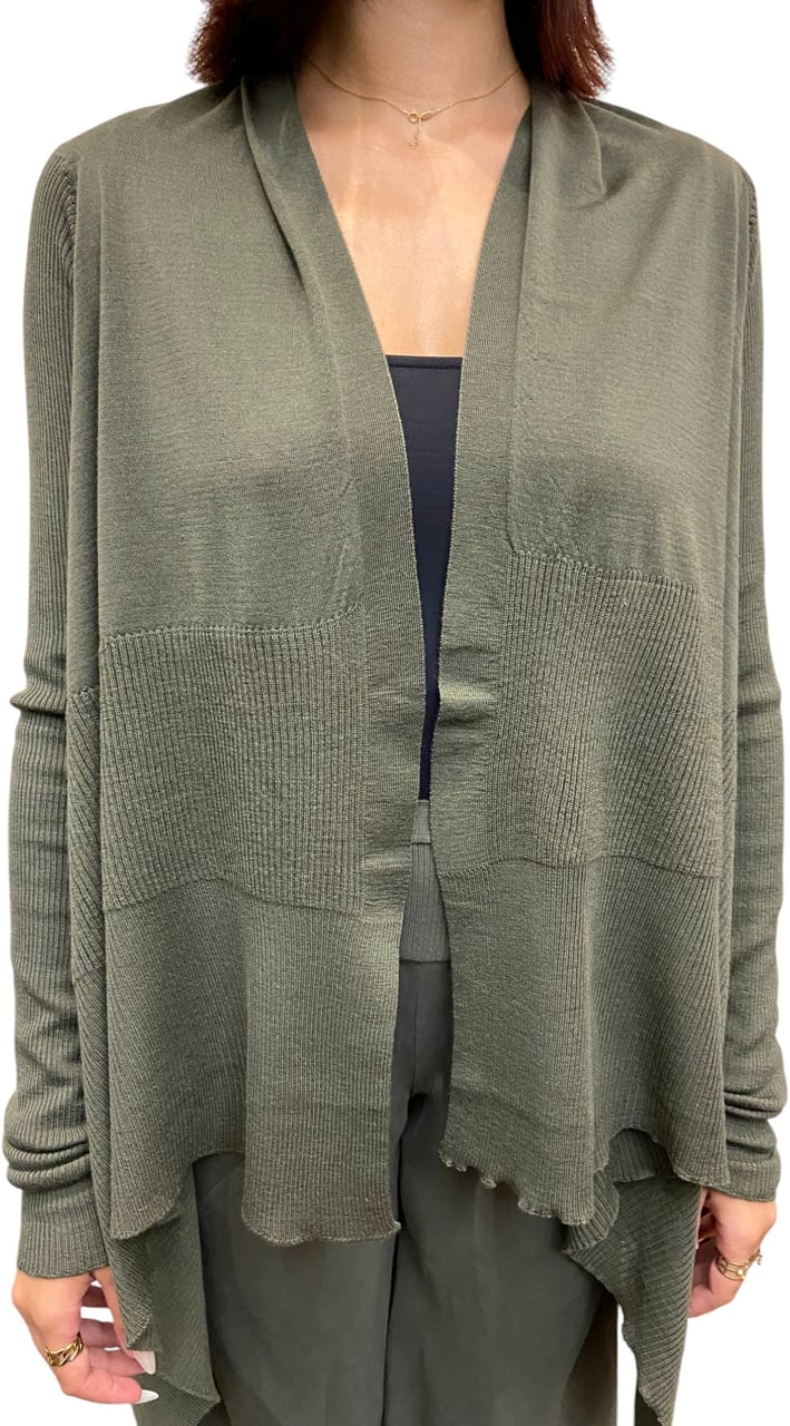 Rick Owens Gilet Wrap Médium vert Bosco Rick Owens Femme RP02E 4642 M 25 Groen