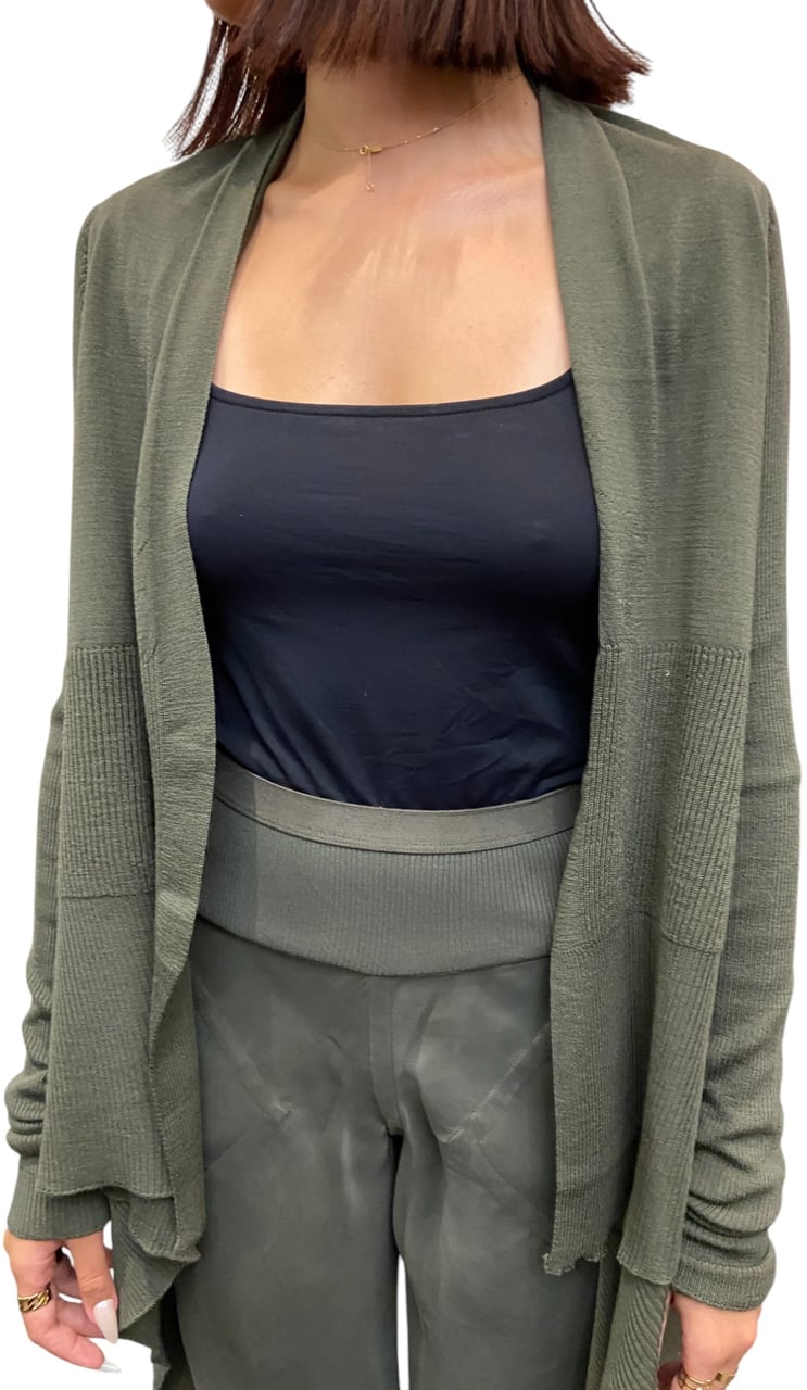 Rick Owens Gilet Wrap Médium vert Bosco Rick Owens Femme RP02E 4642 M 25 Groen