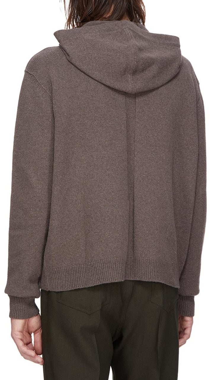 Rick Owens Gilet Zipped Hoodie zip capuche dark dust cachemire Rick Owens homme RU02E 1614 WSBR 78 Divers