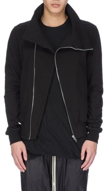 Rick Owens Sweat zip en biais Bauhaus Jogger noir Rick Owens homme RU02E 1272 BA 09 Zwart