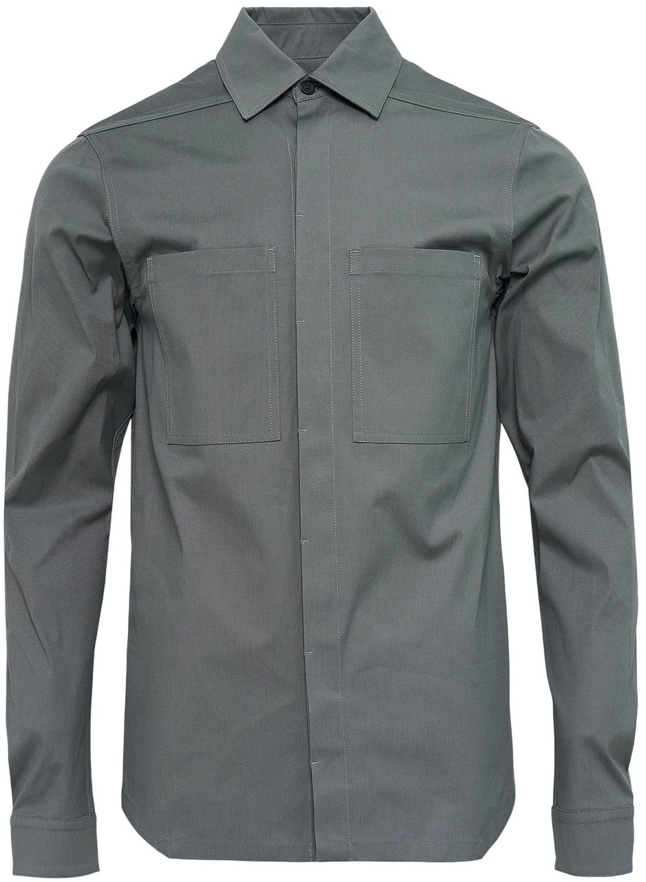 Rick Owens Chemise Work Shirt Indigo Washed poches poitrine Rick Owens homme RU02E 1292 TE 06 Divers