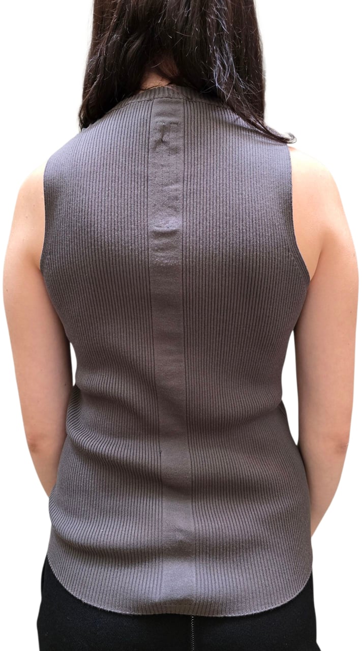 Rick Owens Débardeur maille rib viscose brun dark dust Rick Owens Femme RP02E 4635 RIBVI 78 Divers