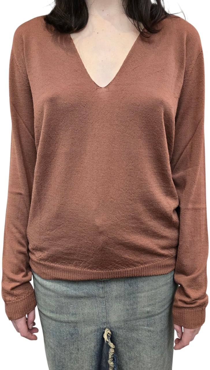 Rick Owens Pull v laine vierge Bois de rose Rick Owens Femme RP02E 4623 M 13 Divers