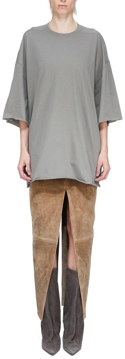 Rick Owens Sweat Tommy T oversize eucalyptus Rick Owens Femme RP01F 6204 JA 35 Divers