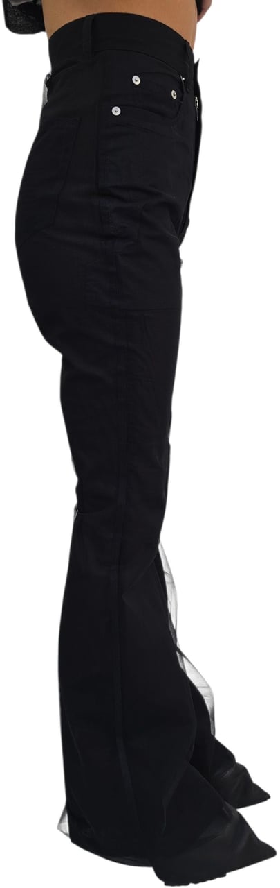 Rick Owens Pantalon noir 5 poches résille Bolan Bootcut Rick owens Temple Femme R01F 6329 TUCV 09 Zwart