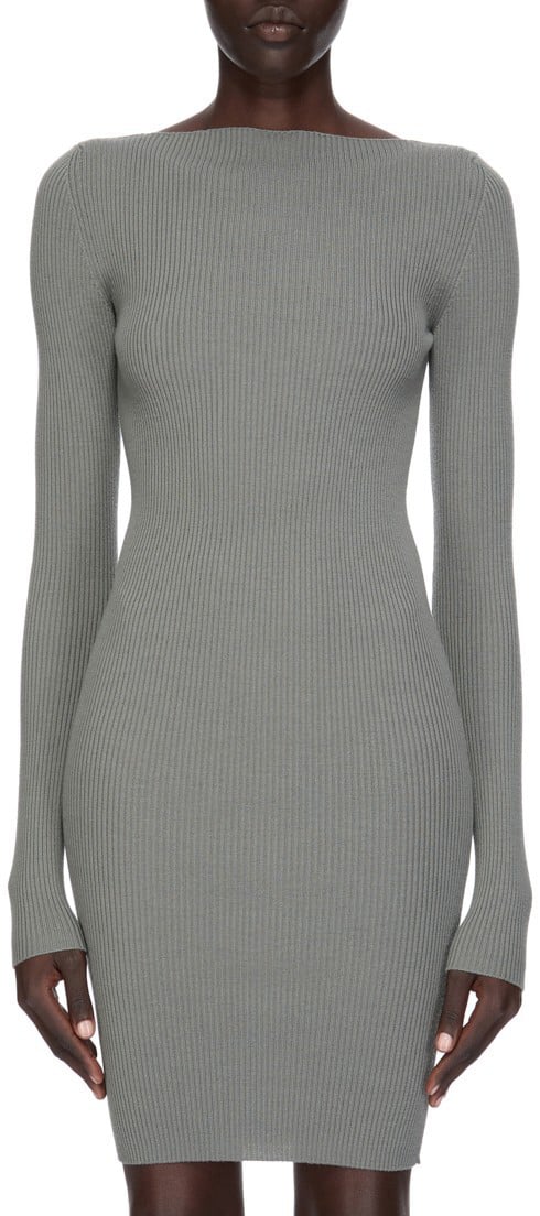 Rick Owens Robe maille dos ouvert eucalyptus Al Dress Rick Owens Femme RP01F 6616 RIBN 35 Divers