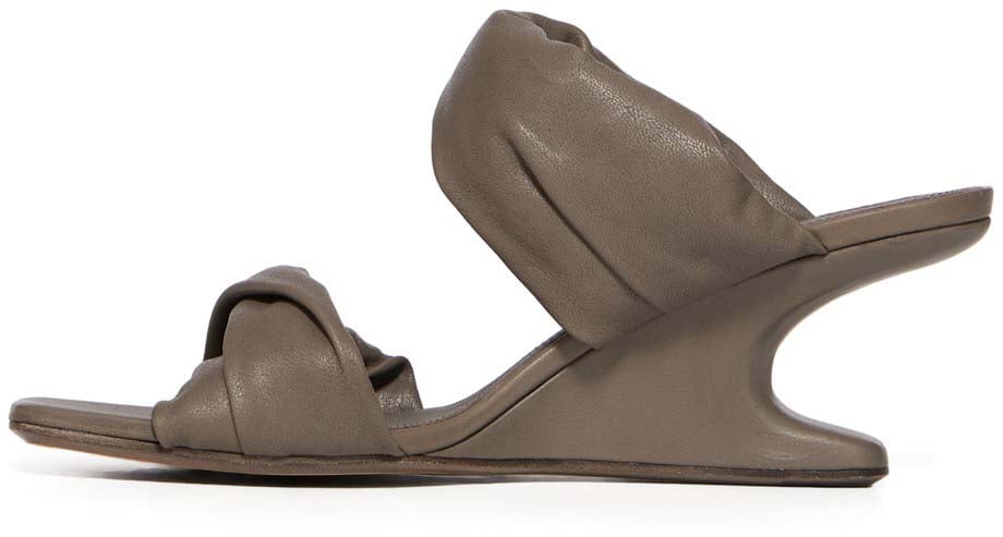 Rick Owens Sandales dust Cantilever 6 Twisted Rick Owens Femme RP01F 6884 LGY 34 Divers