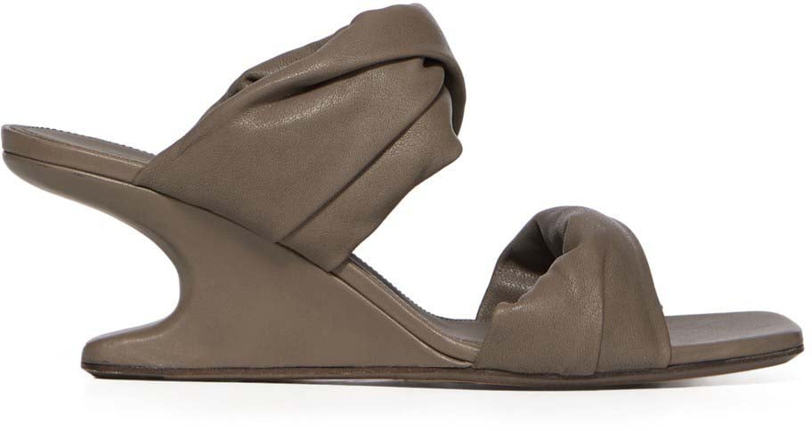 Rick Owens Sandales dust Cantilever 6 Twisted Rick Owens Femme RP01F 6884 LGY 34 Divers