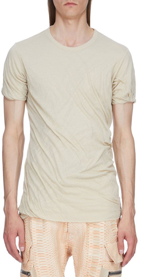 Rick Owens T-shirt double mc sable Sand Rick Owens Homme RU01F 2256 UCDB 138 Beige