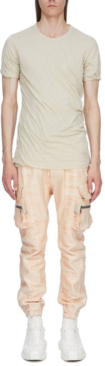 Rick Owens T-shirt double mc sable Sand Rick Owens Homme RU01F 2256 UCDB 138 Beige