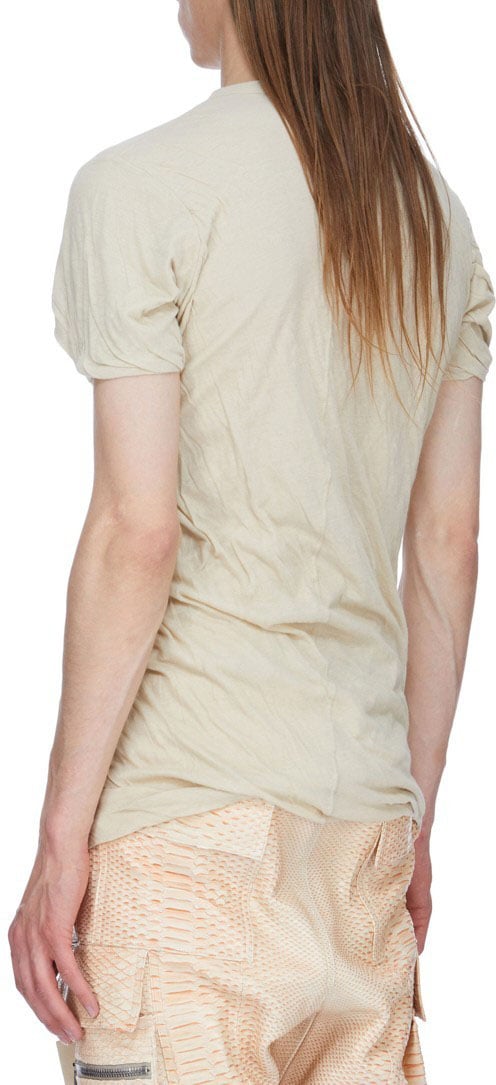 Rick Owens T-shirt double mc sable Sand Rick Owens Homme RU01F 2256 UCDB 138 Beige