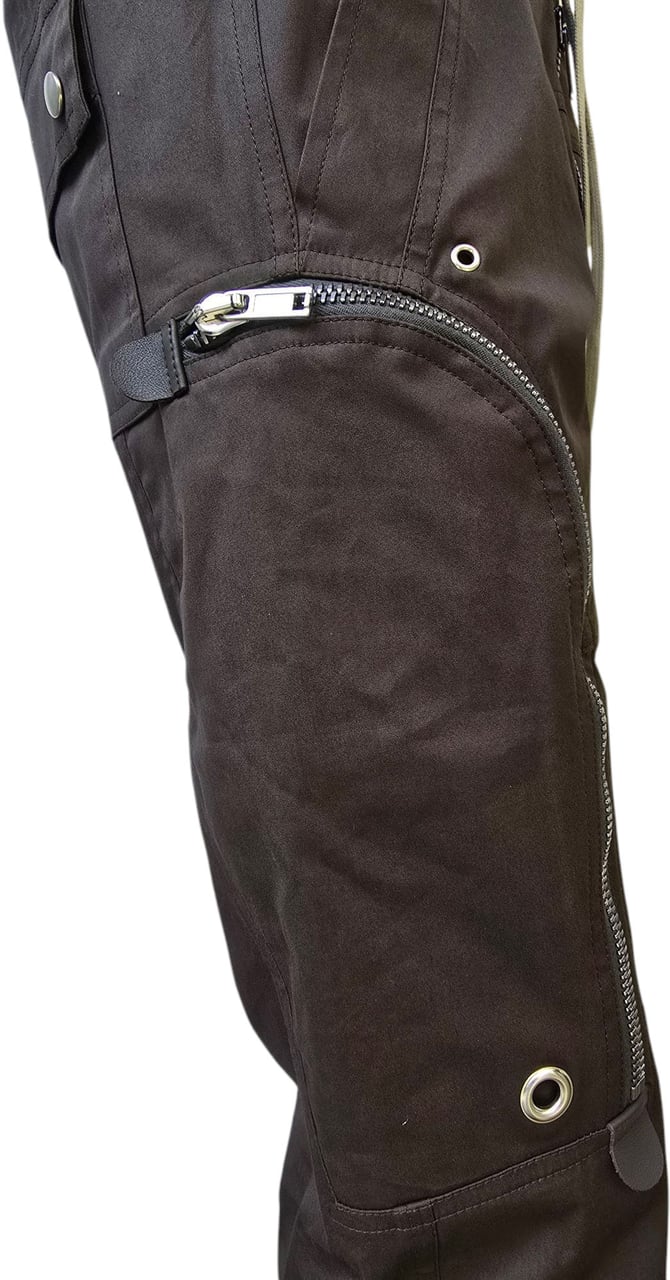 Rick Owens Pantalon grandes poches zippées dark dust coton Bauhaus Cargo Rick Owens Homme RU01F 2377 TE 78 Divers