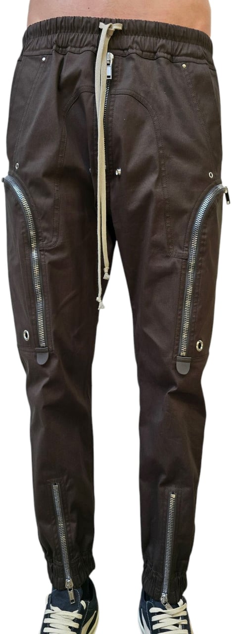 Rick Owens Pantalon grandes poches zippées dark dust coton Bauhaus Cargo Rick Owens Homme RU01F 2377 TE 78 Divers