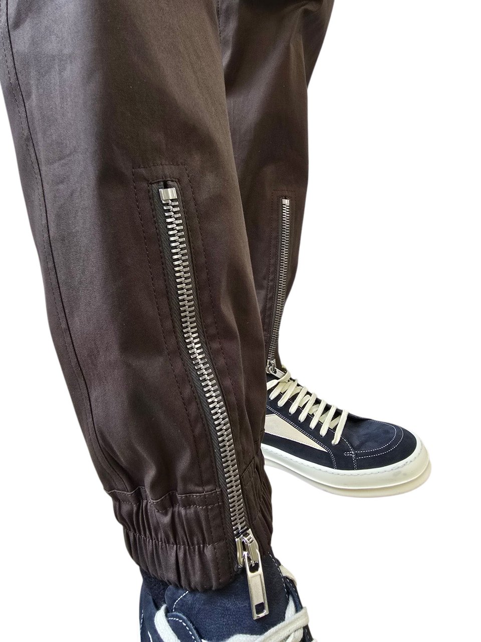 Rick Owens Pantalon grandes poches zippées dark dust coton Bauhaus Cargo Rick Owens Homme RU01F 2377 TE 78 Divers