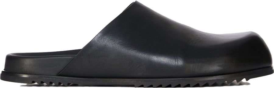 Rick Owens Mules cuir noir Granola Rick Owens Homme RU01F 2809 LGE 09 Zwart