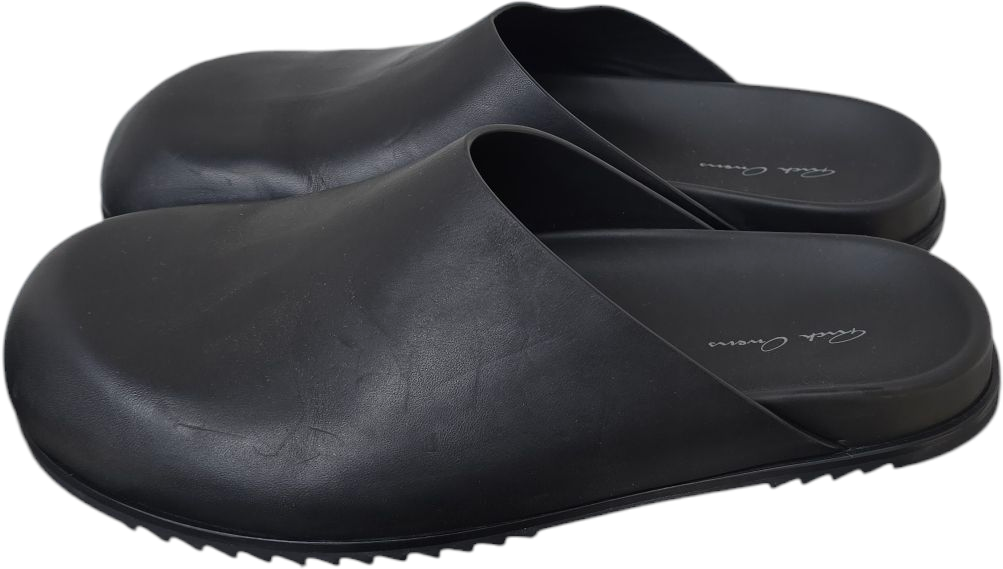 Rick Owens Mules cuir noir Granola Rick Owens Homme RU01F 2809 LGE 09 Zwart