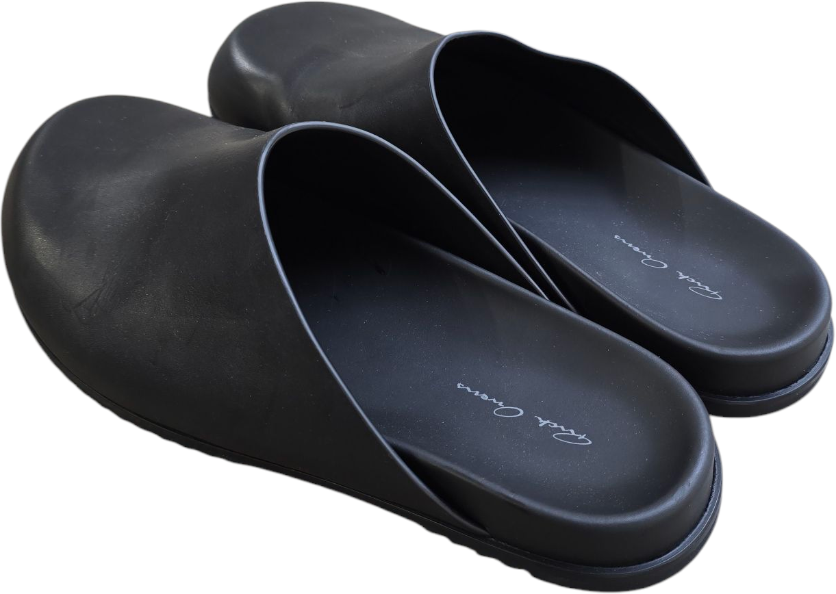 Rick Owens Mules cuir noir Granola Rick Owens Homme RU01F 2809 LGE 09 Zwart