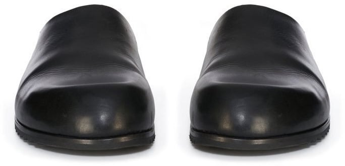 Rick Owens Mules cuir noir Granola Rick Owens Homme RU01F 2809 LGE 09 Zwart