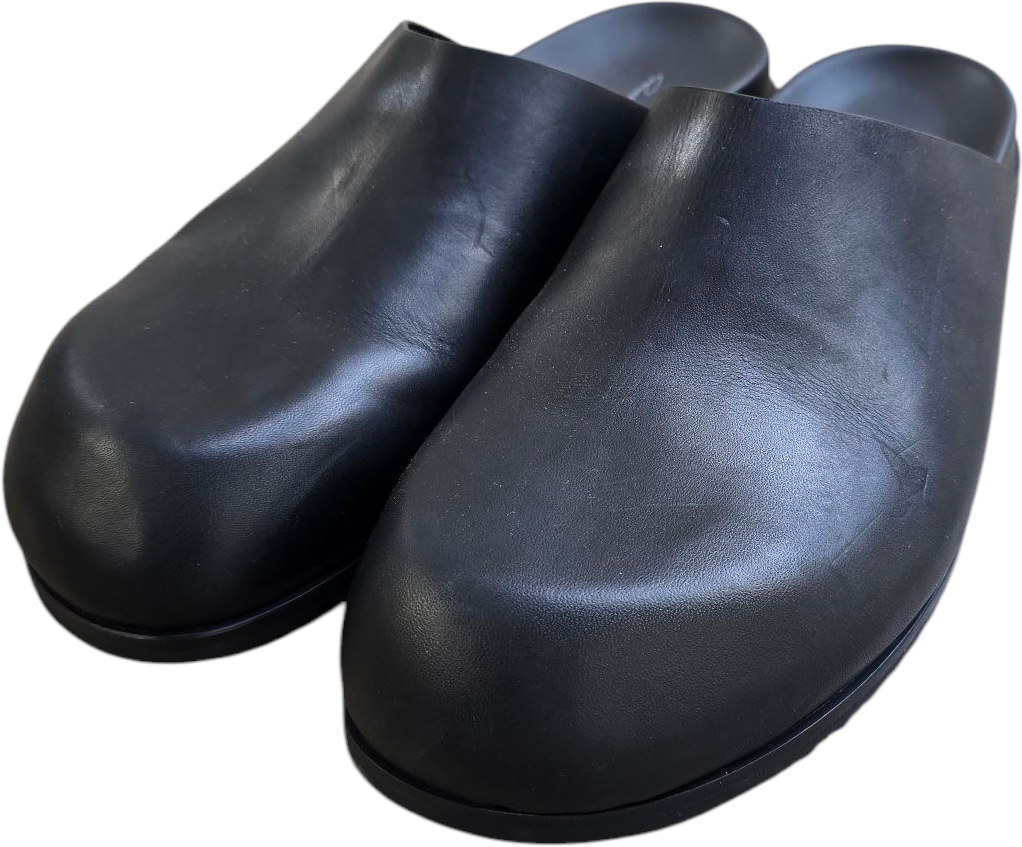 Rick Owens Mules cuir noir Granola Rick Owens Homme RU01F 2809 LGE 09 Zwart