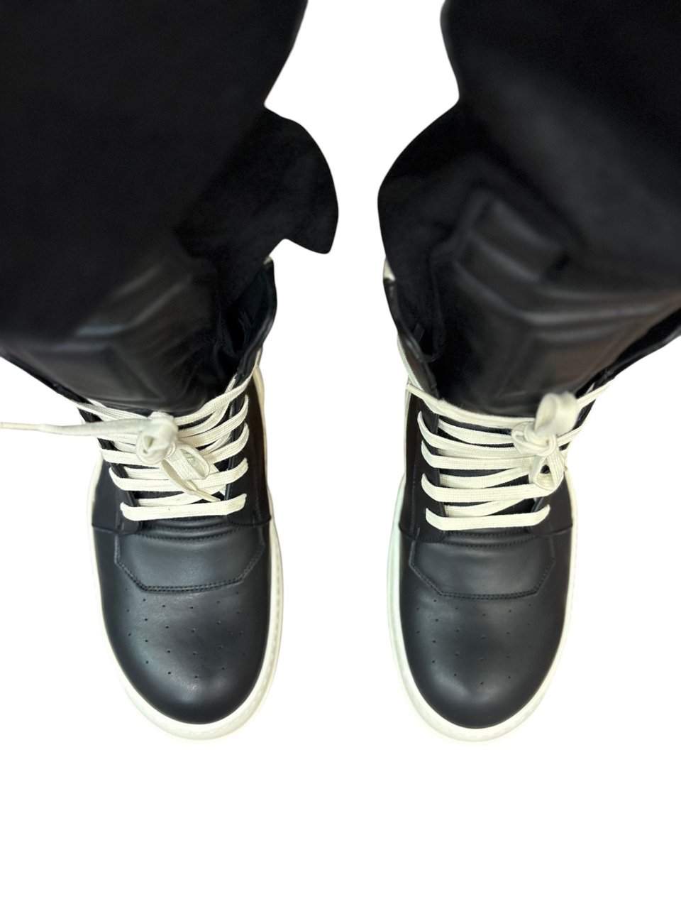 Rick Owens Sneakers GeoBasket Noir Milk Rick Owens Homme RU02F 4894 LCO 911 Zwart
