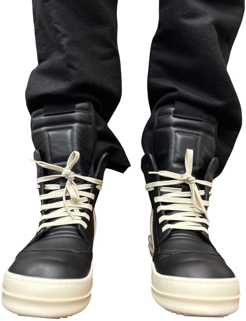 Rick Owens Sneakers GeoBasket Noir Milk Rick Owens Homme RU02F 4894 LCO 911 Zwart