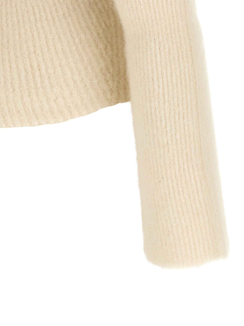 Rick Owens White Wool Cardigan Wit