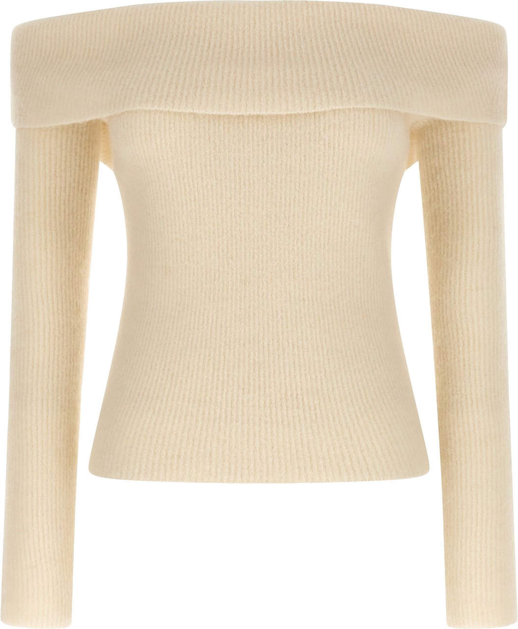 Rick Owens White Wool Cardigan Wit