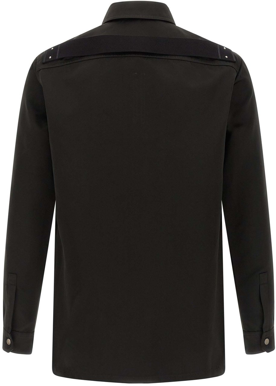 Rick Owens Black Polyester Blouse Zwart