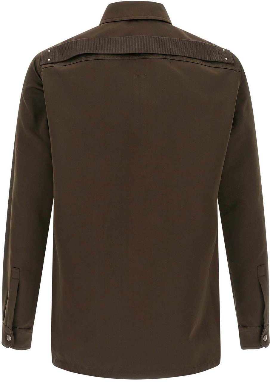 Rick Owens Brown Polyester Blouse Bruin