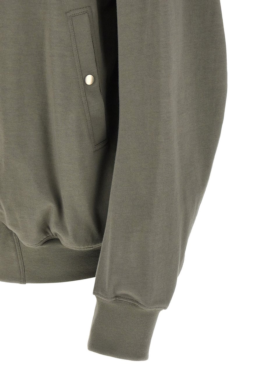 Rick Owens Gray Cotton Sweatshirt Grijs