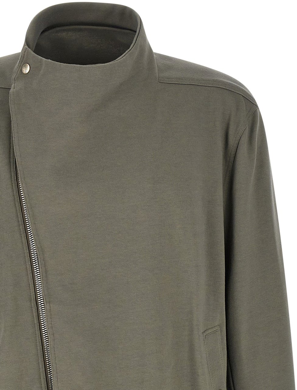 Rick Owens Gray Cotton Sweatshirt Grijs