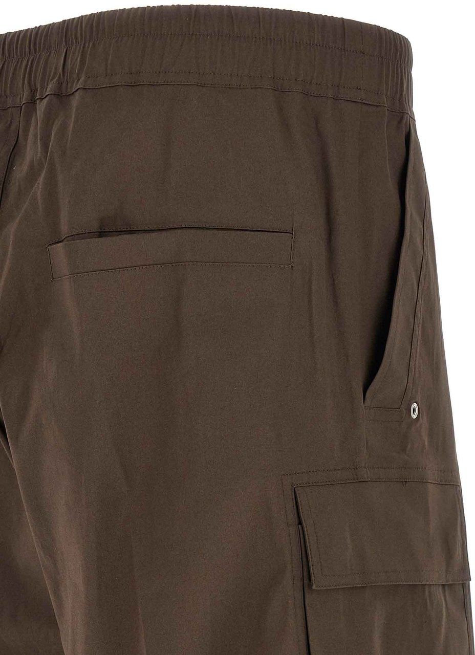 Rick Owens Brown Cotton Cargo Pants Bruin