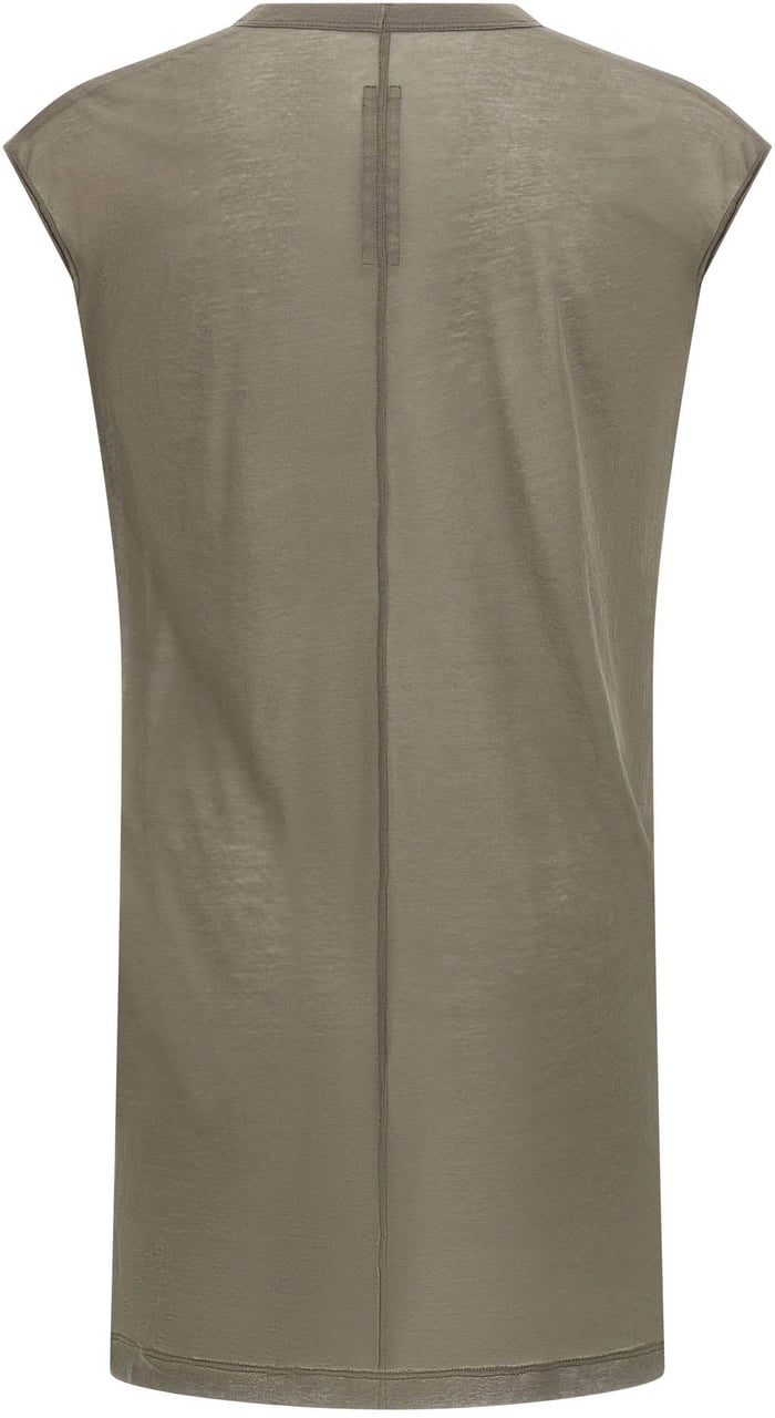 Rick Owens Gray Cotton T-Shirt Grijs