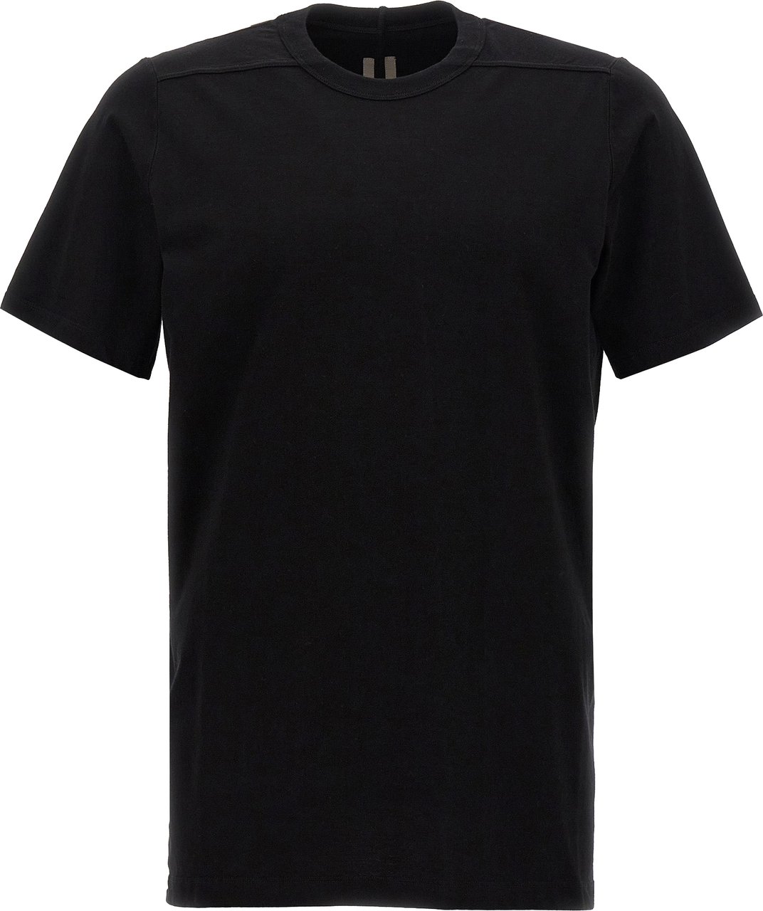 Rick Owens Black Cotton T-Shirt Zwart