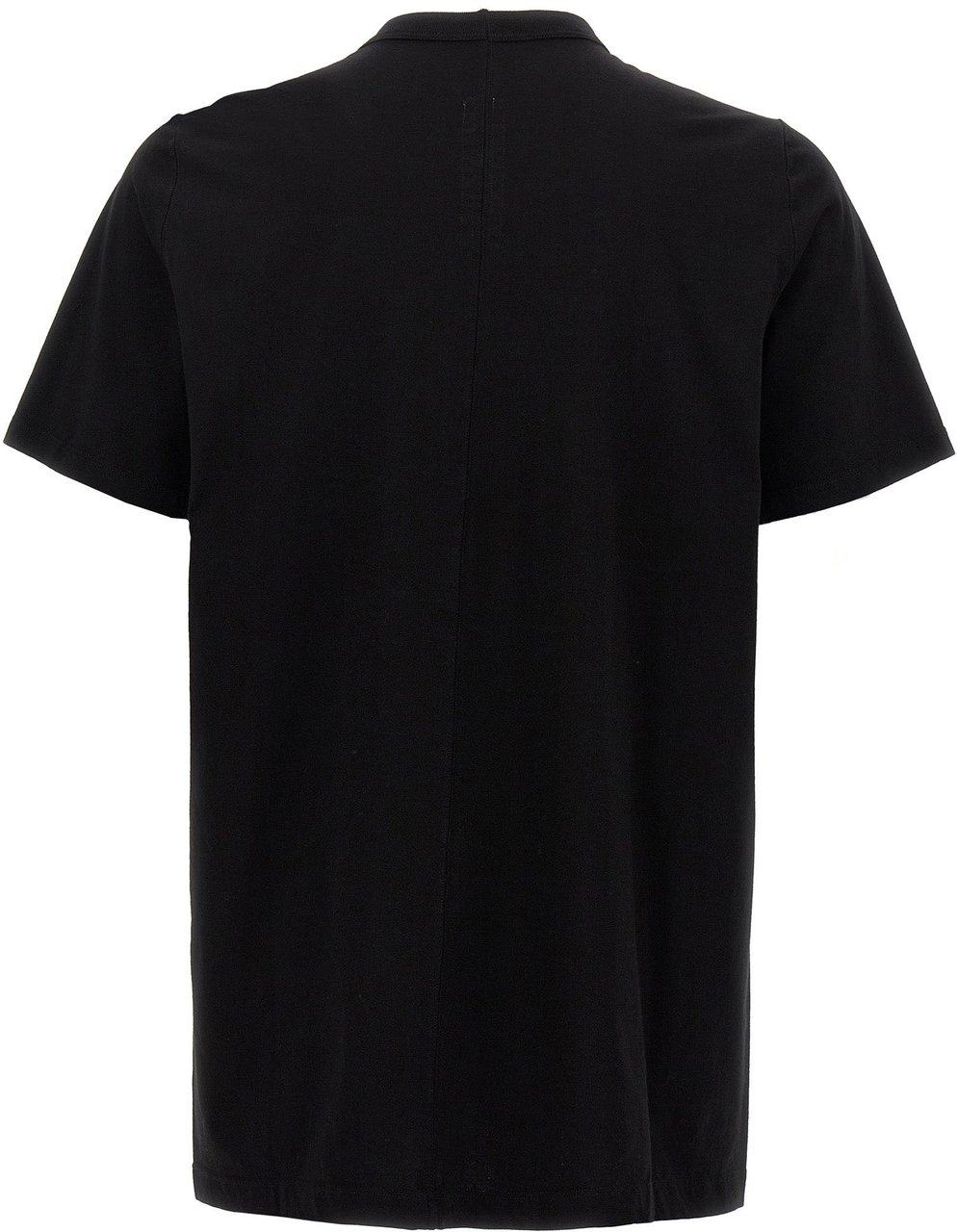 Rick Owens Black Cotton T-Shirt Zwart